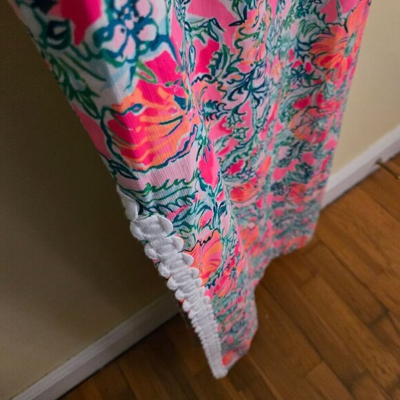 Lilly Pulitzer NWT Ashler Stretch Maxi Dress Soliel Pink Perfect Poppy Size 6 - Picture 10 of 15